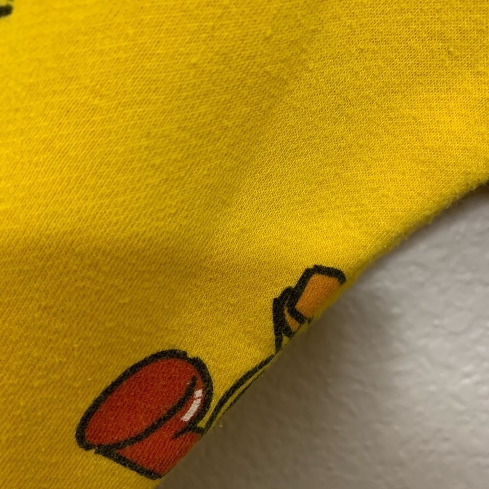 PAC-MAN Pull Over Logo Hoodie Sweatshirt All Over Print Adult Size S - Picture 10 of 13